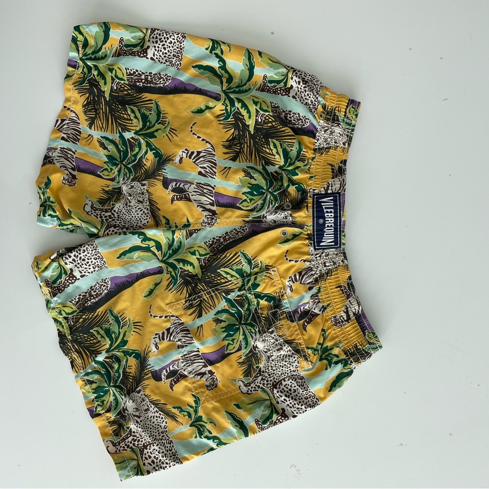 Vilebrequin Yellow Jungle Print Swim Shorts - Picture 3 of 5